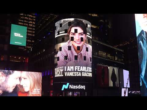 I AM Campaign - Time Square, Nasdaq tower, 2024.