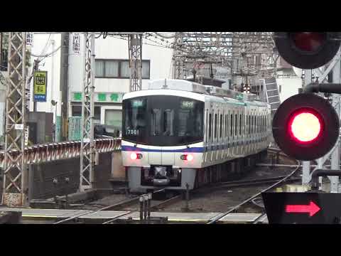 【え！？発車した後に…】南海高野線 泉北高速鉄道7020系+泉北高速鉄道7000系準急なんば行き堺東発着　泉北高速鉄道7000系準急和泉中央行き発車　泉北ライナー通過