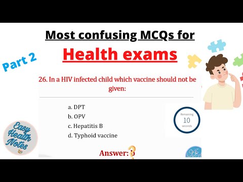 Part 2_Most confusing mcqs for health exams questions with answers।। Health Loksewa