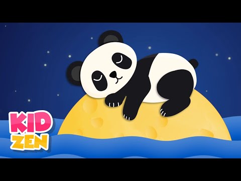 10 Hours of Relaxing Baby Music: Panda on the Moon | Piano Music for Kids and Babies