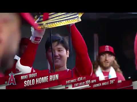 [実況和訳] 大谷翔平 トラウト ホームラン 29回目のトラウタニ弾 BACK TO BACK HOME RUN from Shohei and Mike Trout  ハイライト