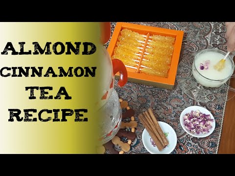 Almond Milk Tea Recipe 冰糖扁桃仁茶 杏仁茶 बादाम चाय दालचीनी चाय Миндальный чай Té Almendra Mandel Tee