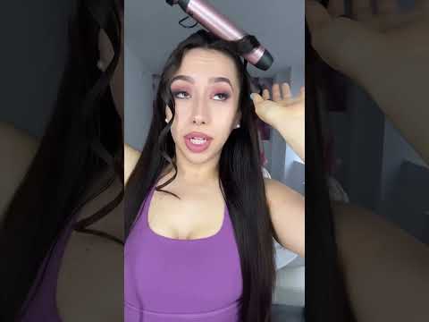 hair curling tutorial #shorts