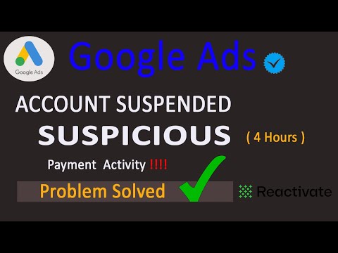 Google Ads Account Suspended Suspicious Payments |Ads Account Suspended By Suspicious |How to fix📌💳📌