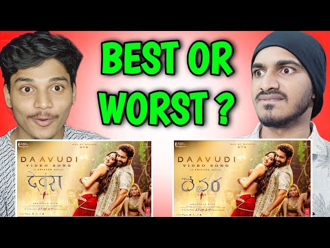 Daavudi Telugu & Hindi Video Song | REACTION | Devara | NTR | Janhvi Kapoor |