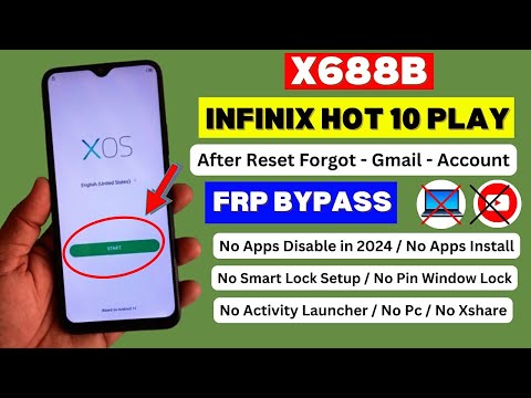 Infinix Hot 10 Play Frp Bypass 2024 Method | Infinix X688b Frp Unlock ❌ Not Android Setup Force Stop