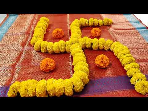 ఇంటిలో చేసుకొనే పూజకి decoration ఎలా చేసుకోవాలి ??||Traditional Backdrop Decoration at home