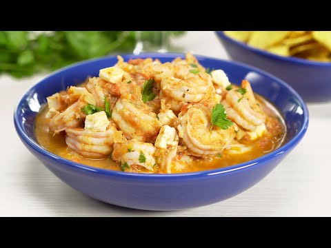 Greek Style SHRIMP SAGANAKI || Shrimps in TOMATO & FETA CHEESE SAUCE. Recipe by Always Yummy!