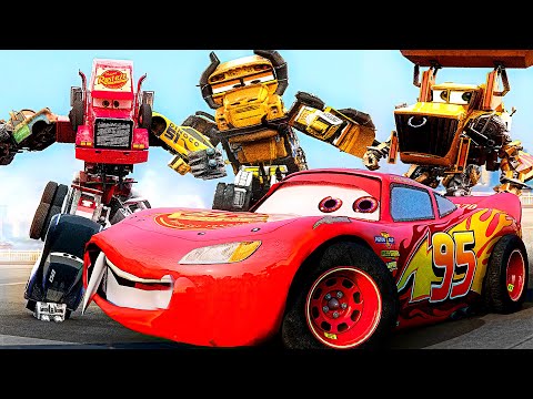 Lightning McQueen in Real Life Disney pixar Cars Drifts STORM