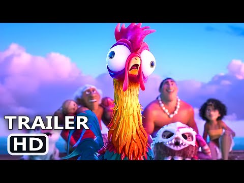 MOANA 2 "Hei Hei is shook" Trailer (2024)