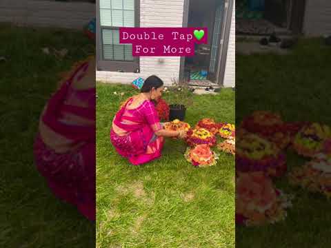 BATHUKAMMA IN AMERICA | #youtubeshorts | Kavya Nagaraj