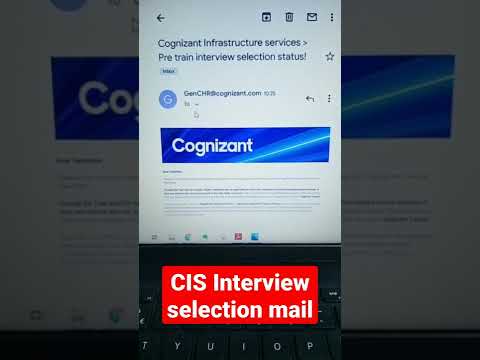 Cognizant CIS Pre train interview selection status