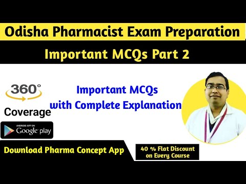 Odisha Pharmacist Exam | Jharkhand Pharmacist exam |  Important MCQs | with Explanation