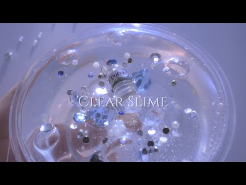 自然光でクリアスライムを触る💎#clearslime