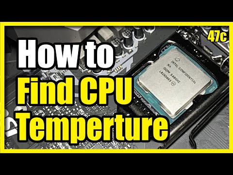 How to View your CPU Temperature on Windows 10/11 PC (Computer Tutorial)