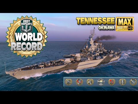 Battleship Tennessee new damage record - World of Warships