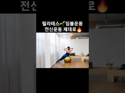 짐볼운동🌱 전신코어운동제대로⭐️ #필라테스 #짐볼운동 #pilates #방이동필라테스 #방이동자이로토닉