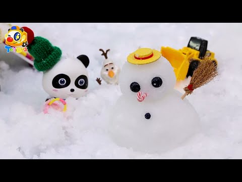 楽しい雪遊び❤トイバス（ToyBus) キッズ おもちゃアニメ