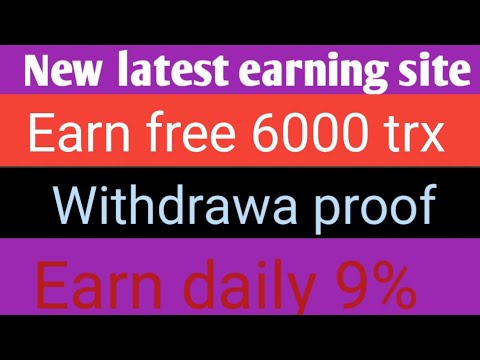 How to earn money/New earning site/Latest site 2022/Trx Stx new site.