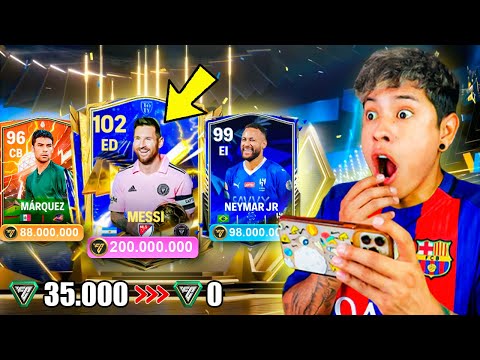 NADIE ESPERABA QUE ME SALIERA ESTE JUGADOR en FIFA MOBILE 😱 *Messi, Neymar Jr & Márquez*