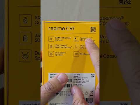 Realme C67 unboxing