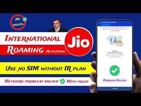 How to use jio sim in abroad without ir plan | Jio international roaming activation