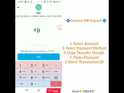 Watch Till End 💯 Coindcx INR Deposit Steps 💲Top Indian crypto exchange 🔱 77 Apk