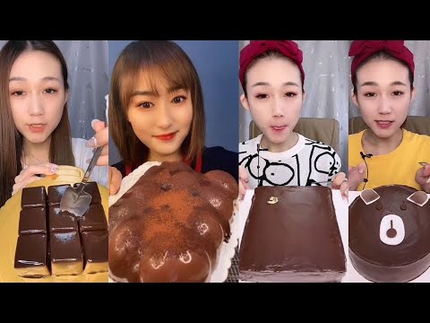 ASMR DESSERT CHOCOLATE MOUSSE CAKE | 먹방 | ムースケーキ | 慕斯蛋糕 | Asmr Mousse Cake