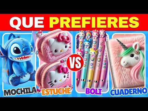 ¿Qué Prefieres? 💞 Edición Material Escolar y Papelería 🎒📓 ESCURIOSO QUIZ