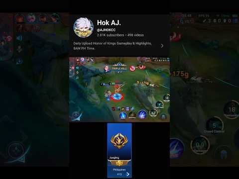 YUHUAN JUNGLE TRIPLE KILL 🔥🔥🔥🔥🔥 #HOKUGCCreators #hokstudio  #HonorofKings #HOK #HokAJ