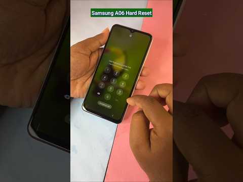 Samsung A06 Hard Reset | A06 Pattern Lock Remove *#812# #shorts