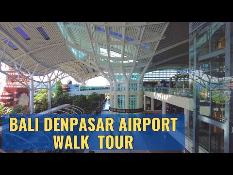 Bali Indonesia International Airport (DPS) Walk Through February 2024 4K