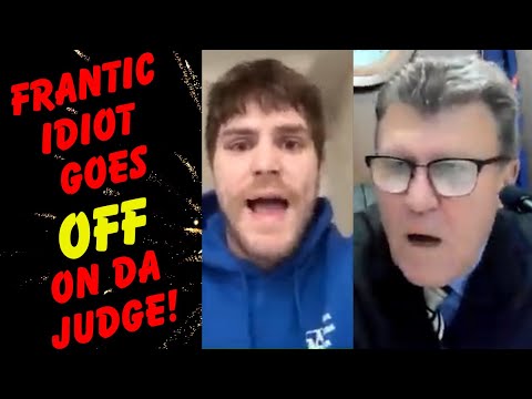 Frantic Defendant Goes OFF on the Judge Over a Minor Traffic Ticket...He Just Can't Shut Up!!