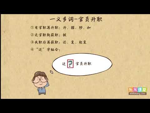 升職  文言文學習