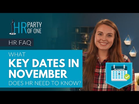 What Key Dates in November Does HR Need to Know?