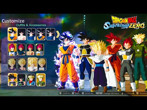 DRAGON BALL: Sparking! ZERO - All Character Customization Outfits & Accessories (Full Roster)