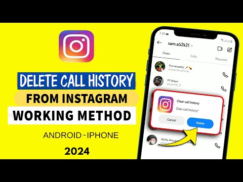 how to delete instagram call history | How to delete instagram recent call history? 2024