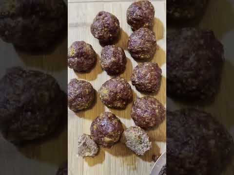 Smoked Venison Meatballs | #shorts