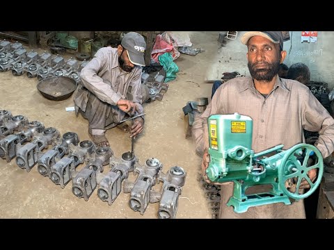 Traditional Electric Motor Donkey Water Pump Making ||Water Pump Manufacturing