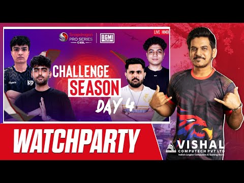 BGMI Snapdragon Mobile Challenge Season Day 4 | Live From Vishal Computech