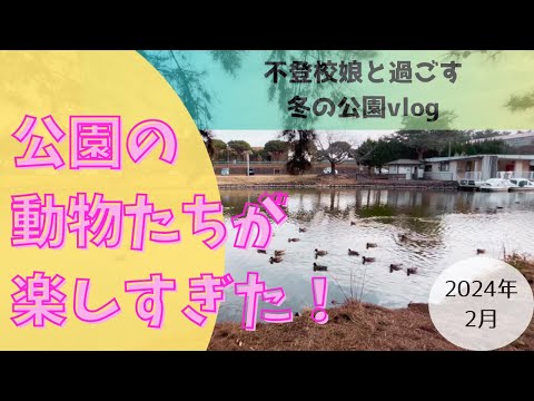 冬の公園は予想外！不登校の娘と過ごす 冬の公園vlog