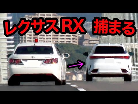 【激録】速度違反のレクサスRXが、覆面パトカーに全く気付かず...‼️　[警察 取り締まり 高速道路]