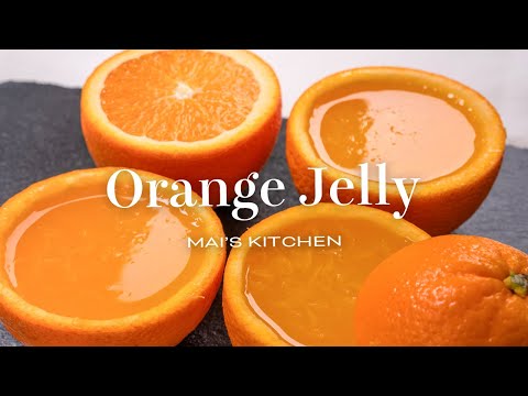 贅沢オレンジゼリーの作り方 Orange Jelly #お菓子作り