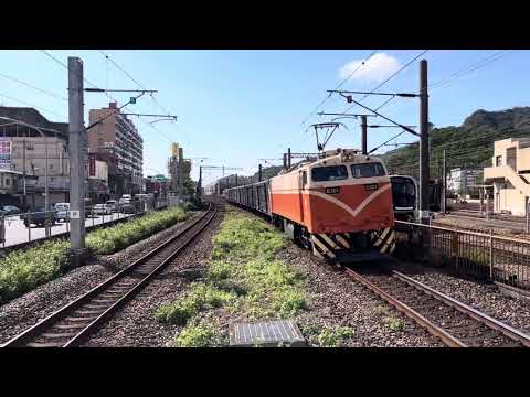 台鐵7502次貨物列車通過(南樹林)