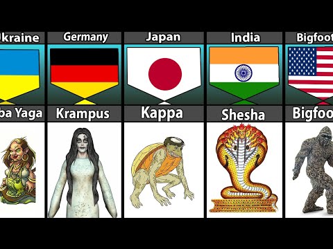 Mythical Monster From Different Countries