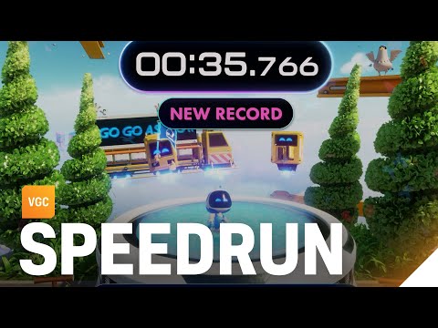 Astro Bot Building Speed Speedrun Gameplay