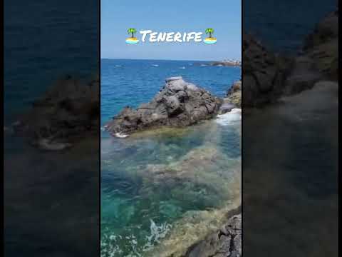 🏝️🌊 Amaizing clear water in Tenerife 🌊🏝️#playadearena #puertodesantiago #canaryislands