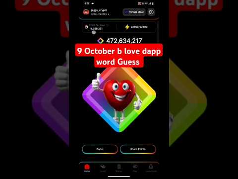 9 October B Love Dapp Trivia Challenge ! B love dapp new update today !