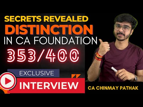 Clear CA Foundation in 1st attempt - Palak Kapoor SCORE: 353/400 IN #cafoundation #interview #369