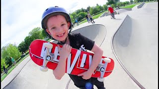 FATHER SON SKATEBOARDING! /New Smaller Board For Kids!